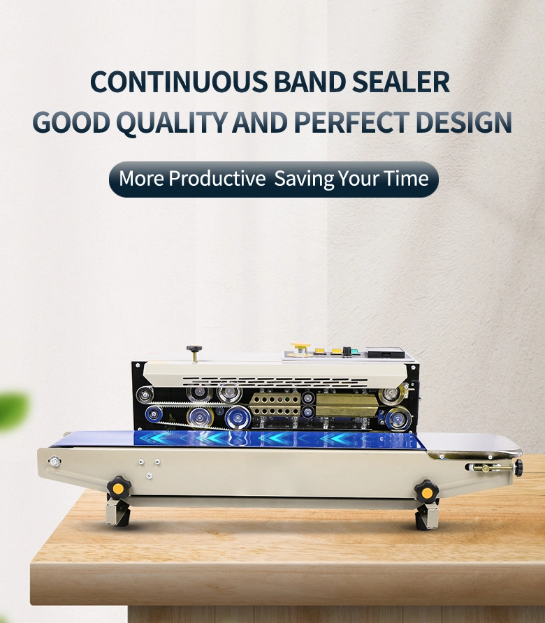 CE Certify Horizontal Type Continous Plastic Film Sealer Sealing Machine