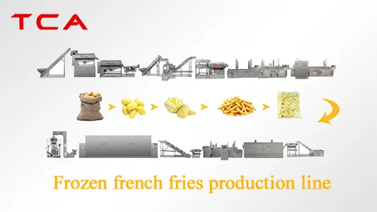 Macchina per la produzione automatica di patatine fritte congelate