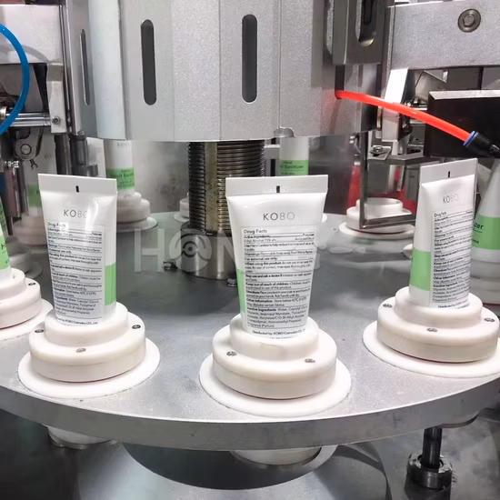 Honemix Macchina automatica per il riempimento e la sigillatura di tubi di plastica per cosmetici/crema per le mani/gel disinfettante, dentifricio/unguento Macchina confezionatrice per tubi laminati
