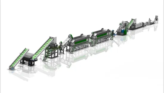 Nuovo design HDPE LDPE LLDPE PP Film Riciclaggio di plastica Frantumazione Lavaggio Recyle Granulatore Macchina per granulazione